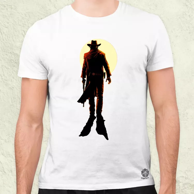 Cowboy illusztráció v2 férfi póló