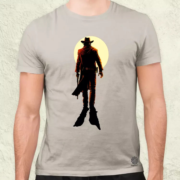 Cowboy illusztráció v2 férfi póló
