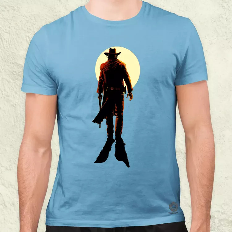 Cowboy illusztráció v2 férfi póló