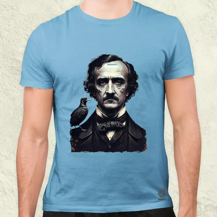 Edgar Allan Poe portré v1 férfi póló
