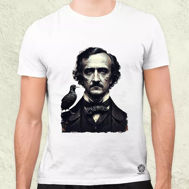 Edgar Allan Poe portré v1 férfi póló