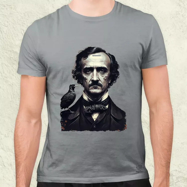 Edgar Allan Poe portré v1 férfi póló