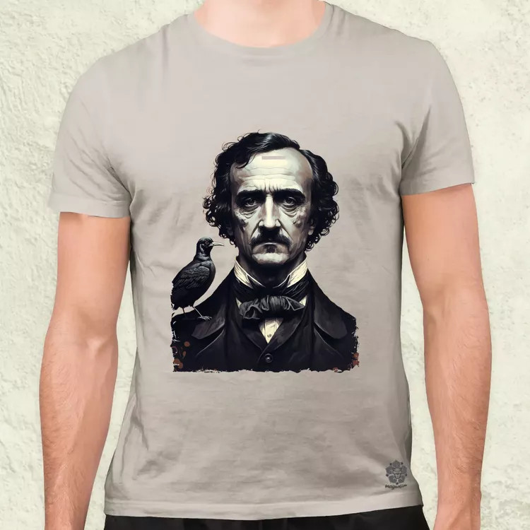 Edgar Allan Poe portré v1 férfi póló