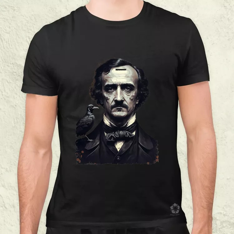 Edgar Allan Poe portré v1 férfi póló