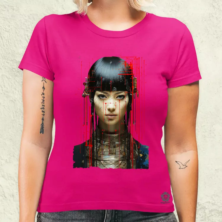 Glitch tech fantázia v1 női póló