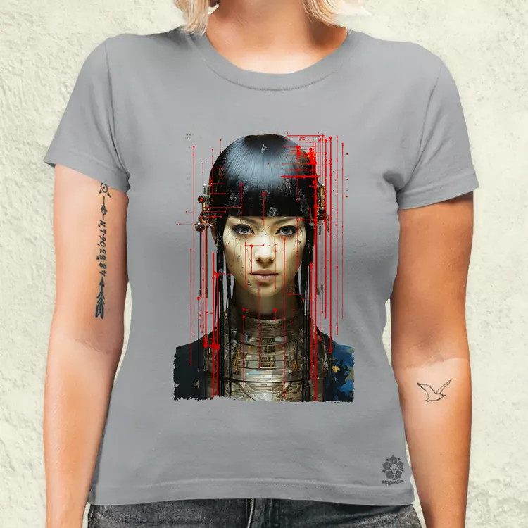 Glitch tech fantázia v1 női póló