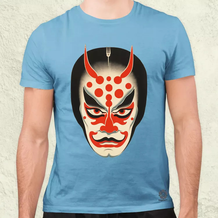 Kabuki maszk v1 férfi póló