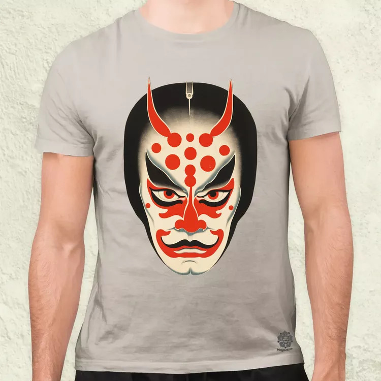 Kabuki maszk v1 férfi póló