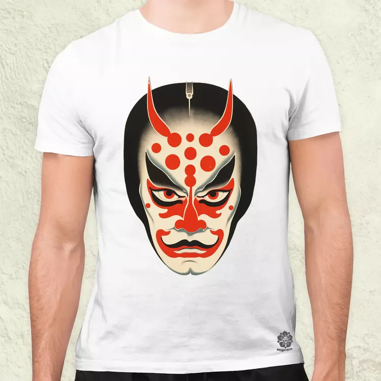 Kabuki maszk v1 férfi póló