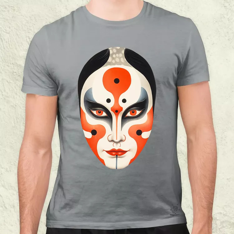 Kabuki maszk v2 férfi póló