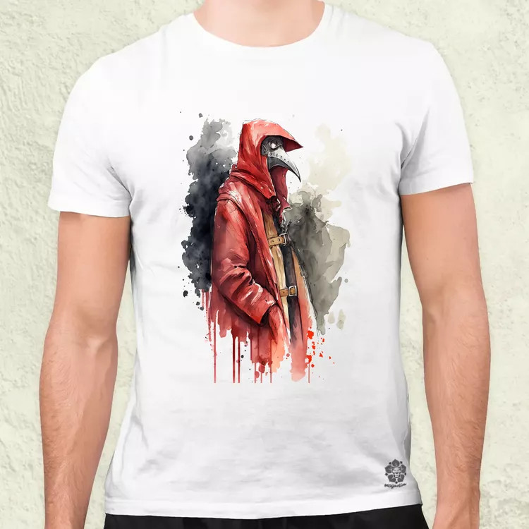 Pestis doktor v2 férfi póló