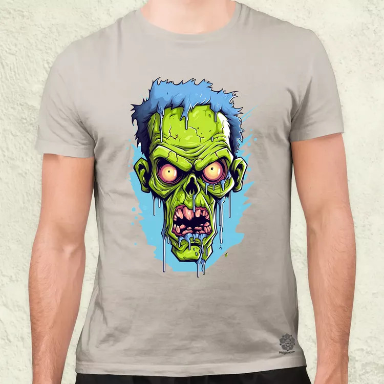 Zombi karikatúra v2 férfi póló
