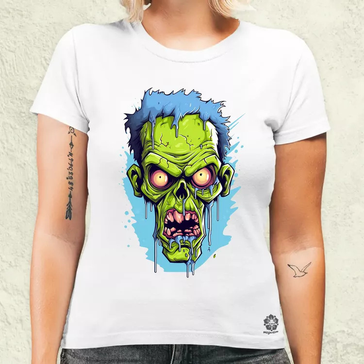 Zombi karikatúra v2 női póló