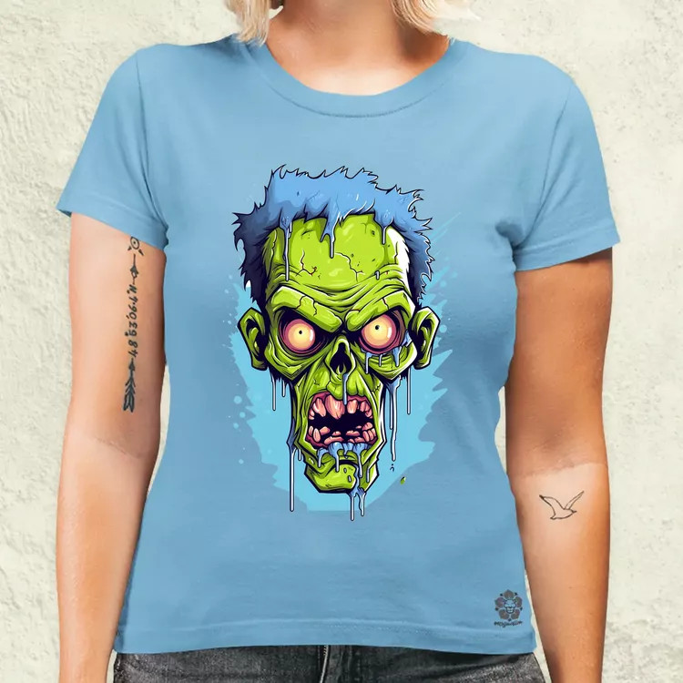 Zombi karikatúra v2 női póló
