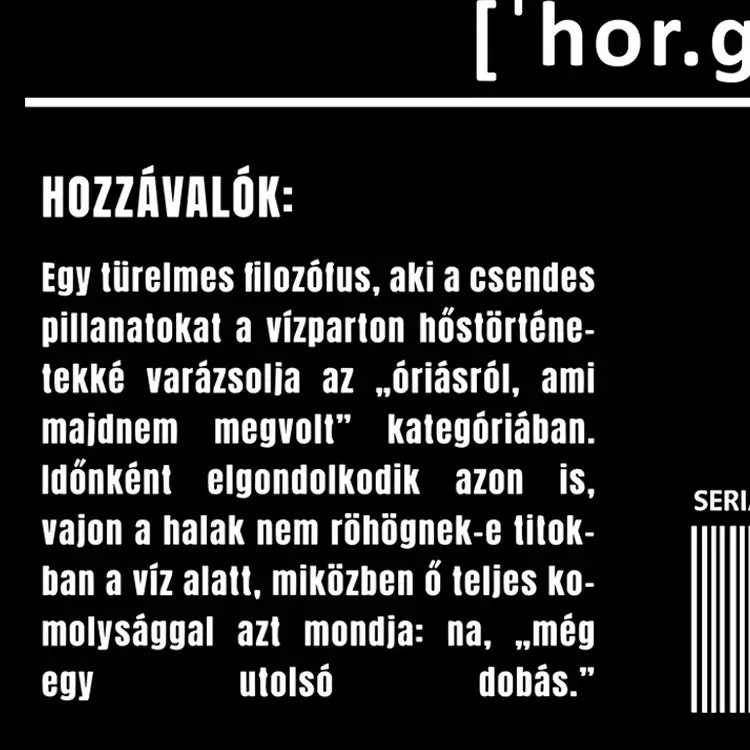 Horgász összetevői fehér férfi póló