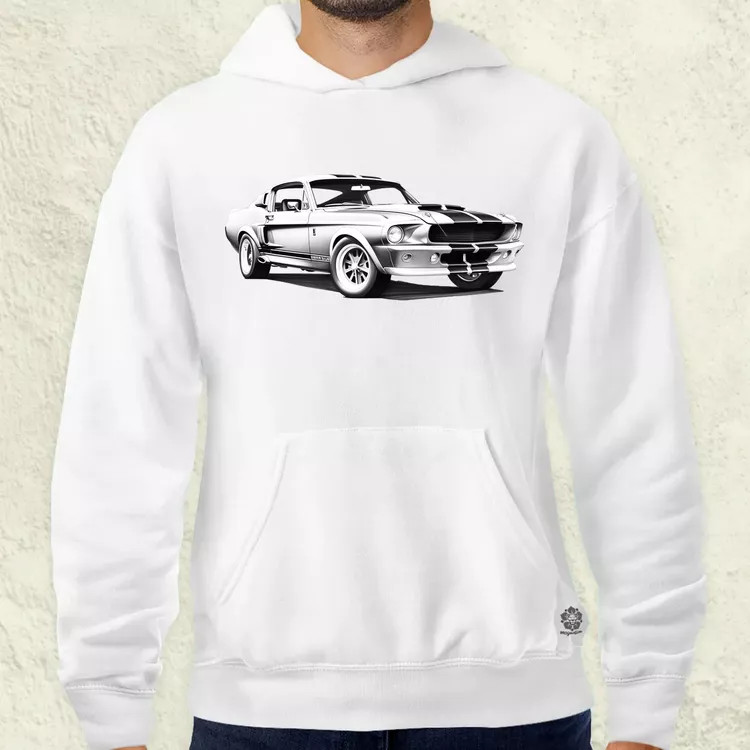 1967 Shelby Mustang GT500 v1 férfi pulóver