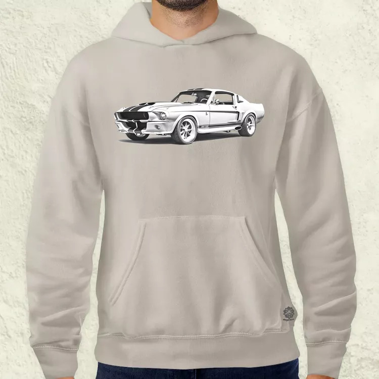 1967 Shelby Mustang GT500 v2 férfi pulóver