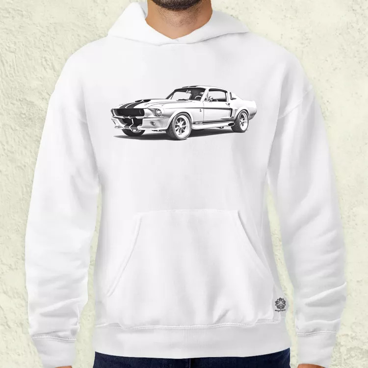 1967 Shelby Mustang GT500 v2 férfi pulóver