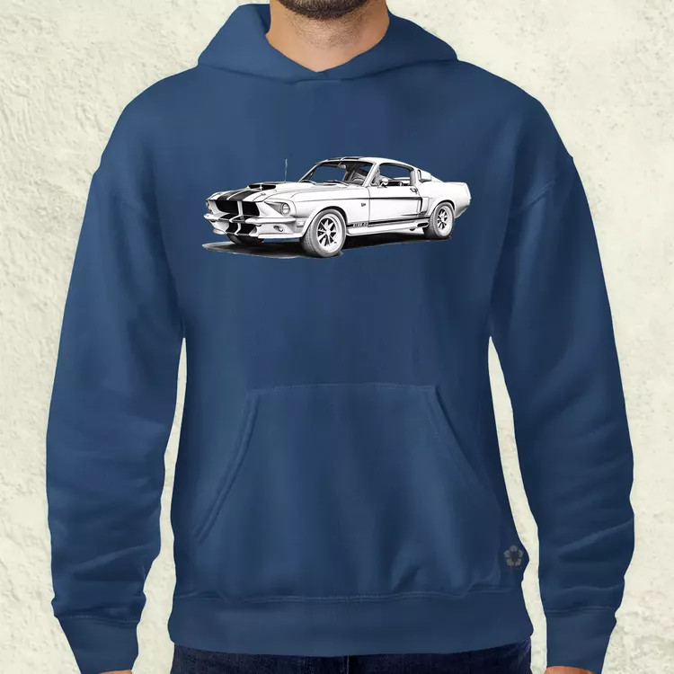 1967 Shelby Mustang GT500 v3 férfi pulóver