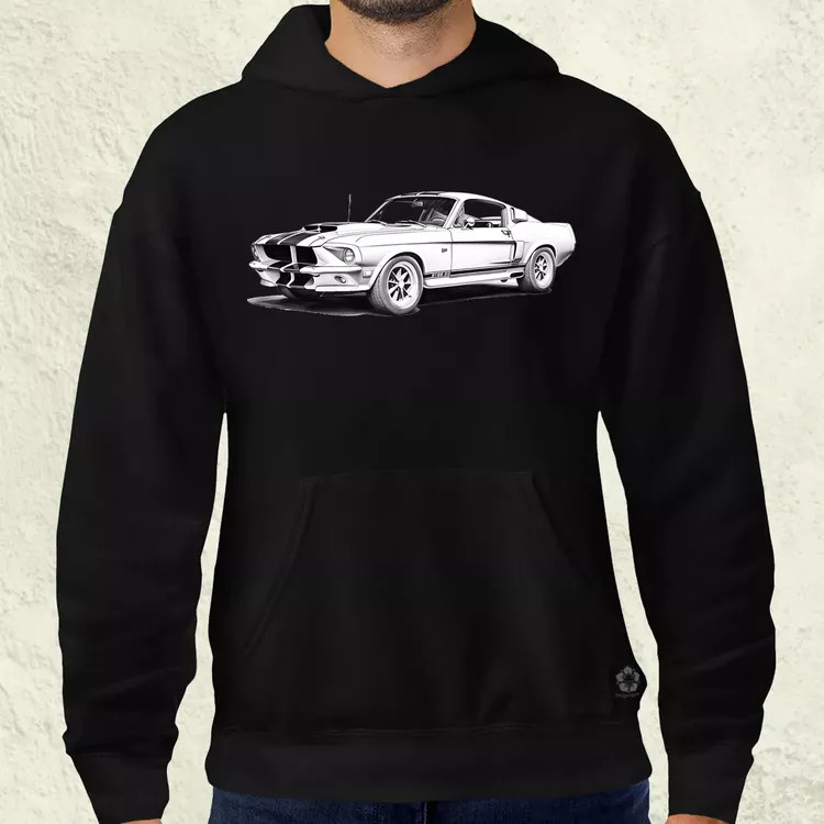 1967 Shelby Mustang GT500 v3 férfi pulóver
