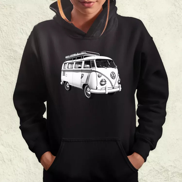 1970 VW Busz v2 női pulóver