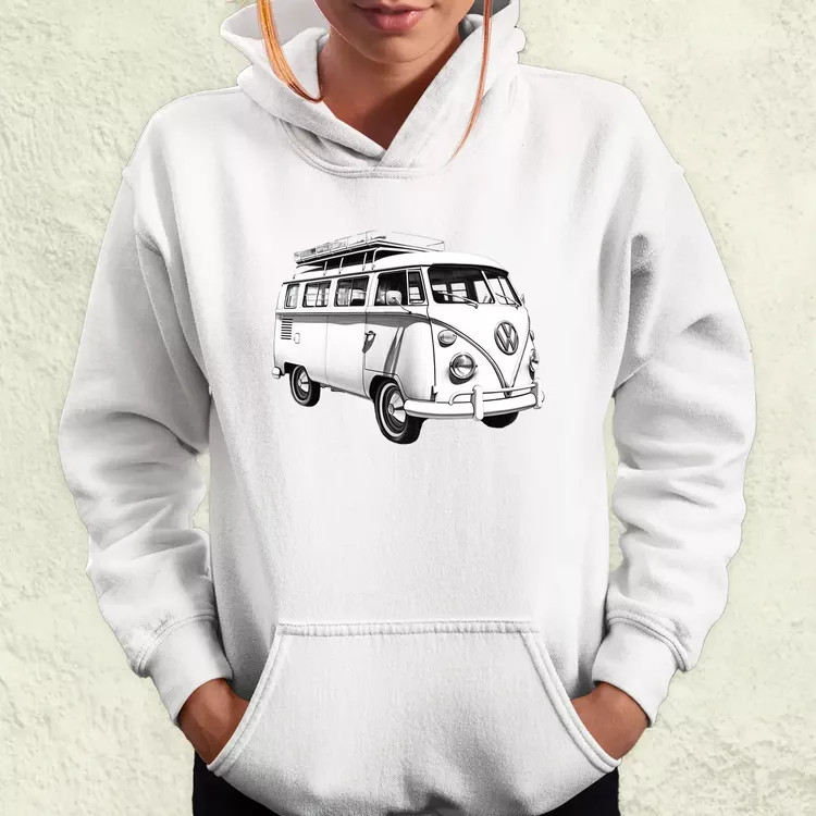1970 VW Busz v2 női pulóver