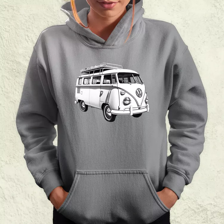 1970 VW Busz v2 női pulóver