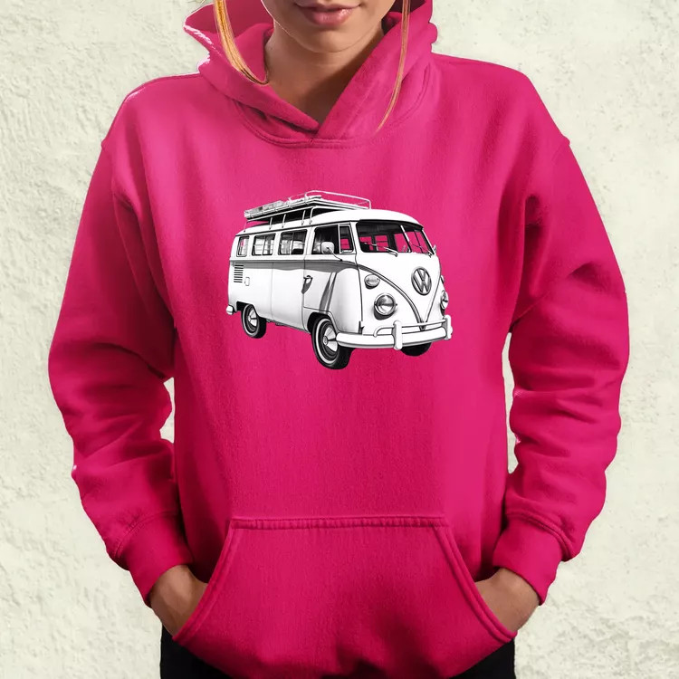1970 VW Busz v2 női pulóver