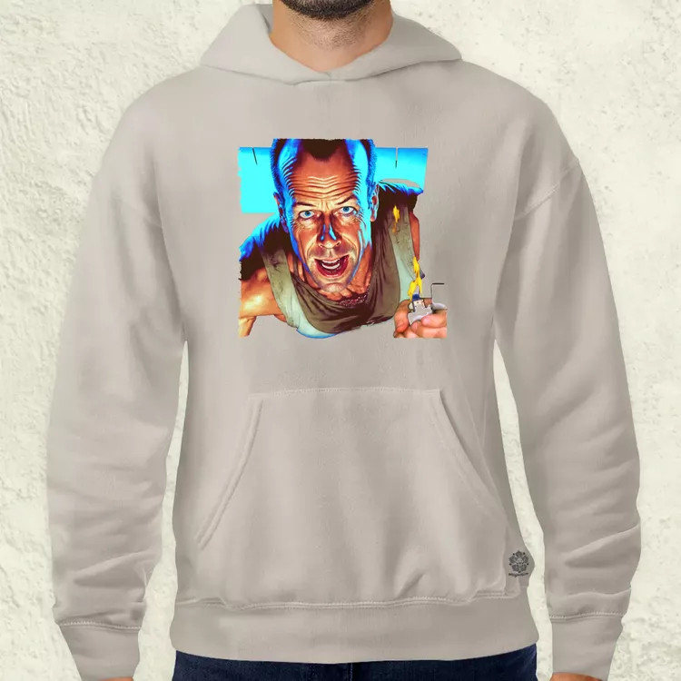 John McClane portré fanart v3 férfi pulóver