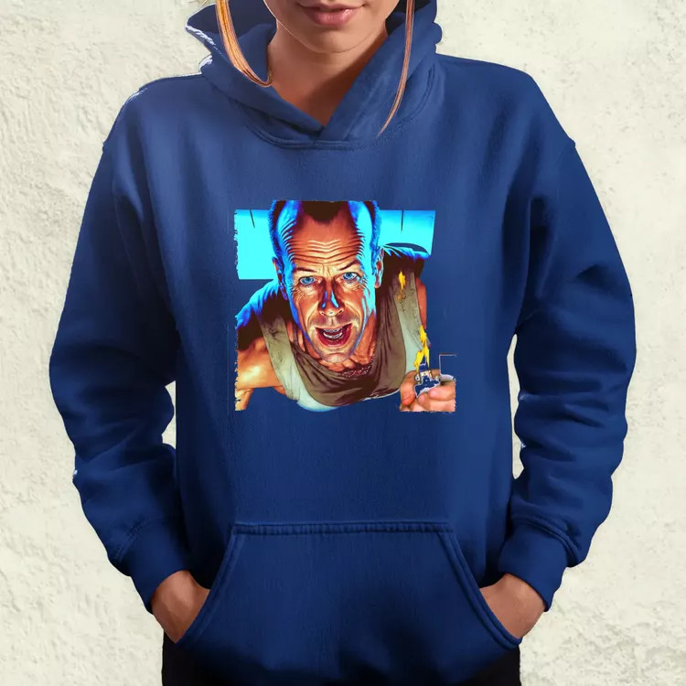 John McClane portré fanart v3 női pulóver