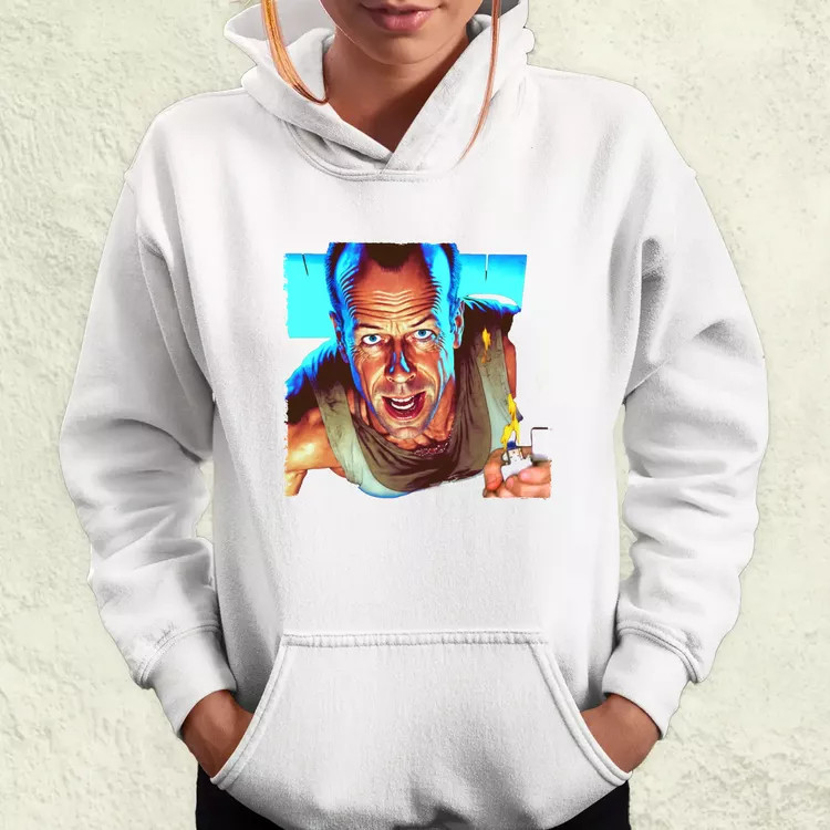 John McClane portré fanart v3 női pulóver