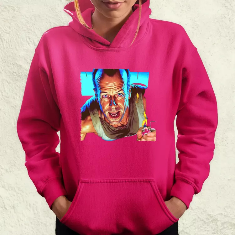 John McClane portré fanart v3 női pulóver