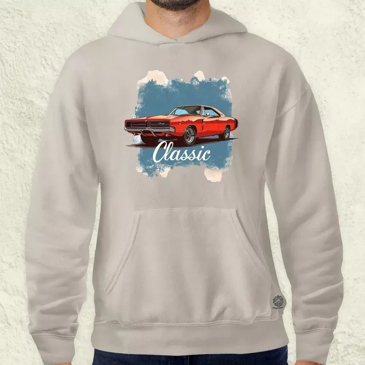Klasszikus 1969 Dodge Charger v1 férfi pulóver