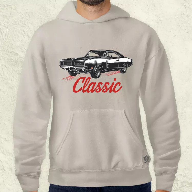 Klasszikus 1969 Dodge Charger v3 férfi pulóver