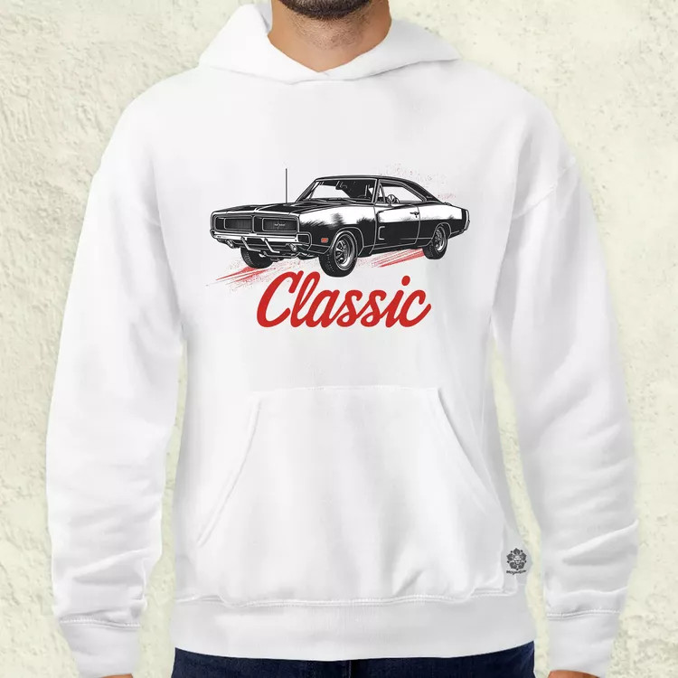 Klasszikus 1969 Dodge Charger v3 férfi pulóver