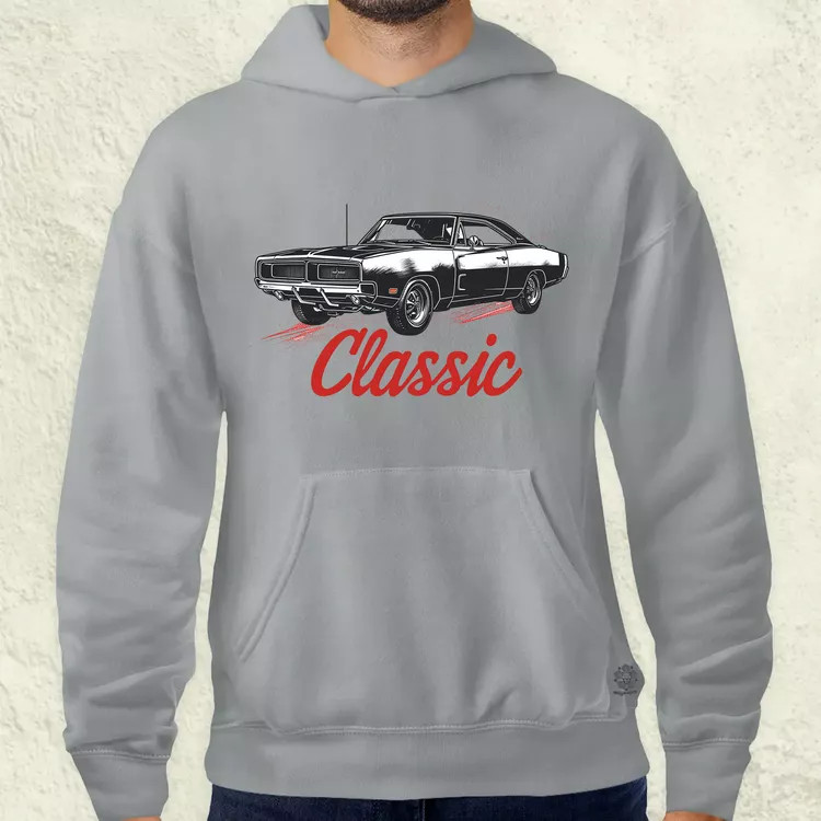 Klasszikus 1969 Dodge Charger v3 férfi pulóver
