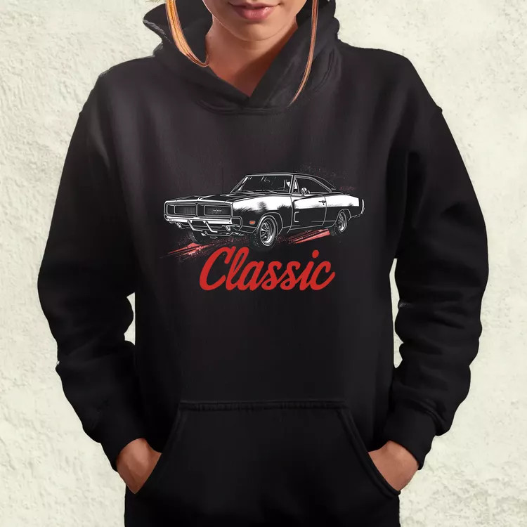 Klasszikus 1969 Dodge Charger v3 női pulóver