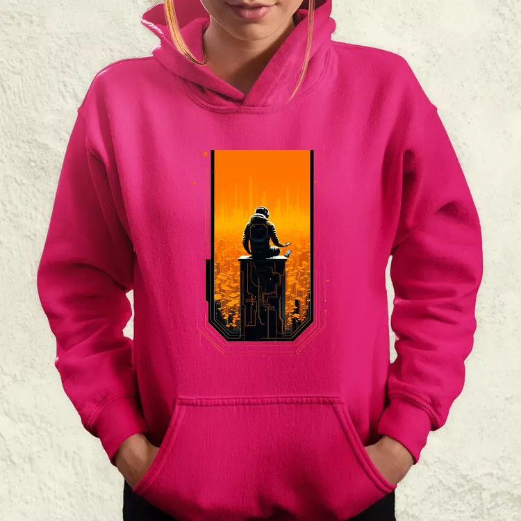 Mono vektor cyberpunk v4 női pulóver