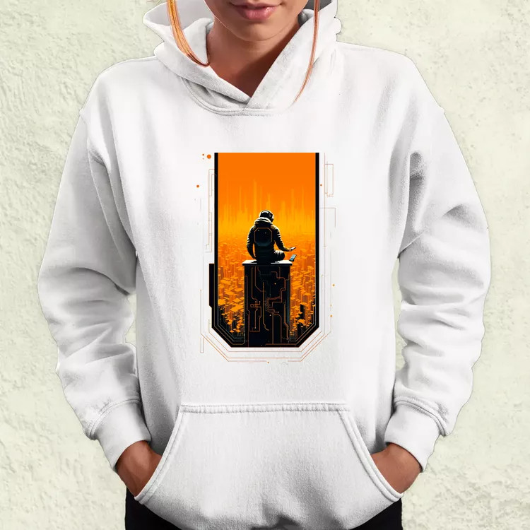 Mono vektor cyberpunk v4 női pulóver