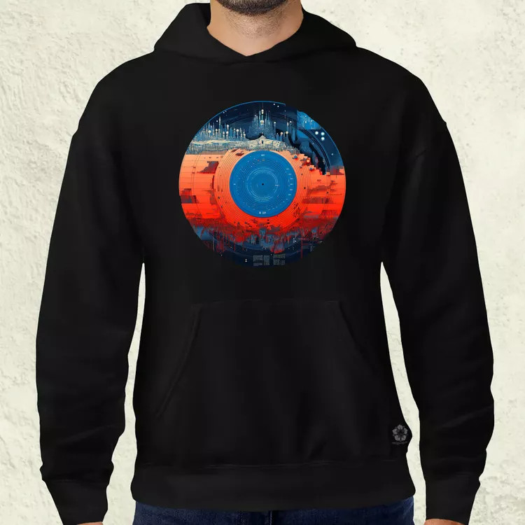 Pixelart bakelit a holdon v2 férfi pulóver