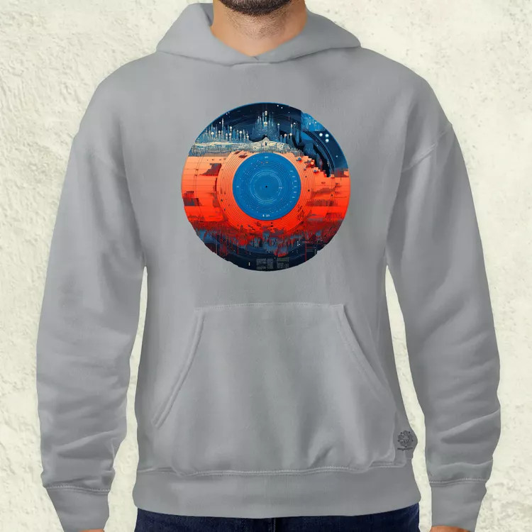 Pixelart bakelit a holdon v2 férfi pulóver