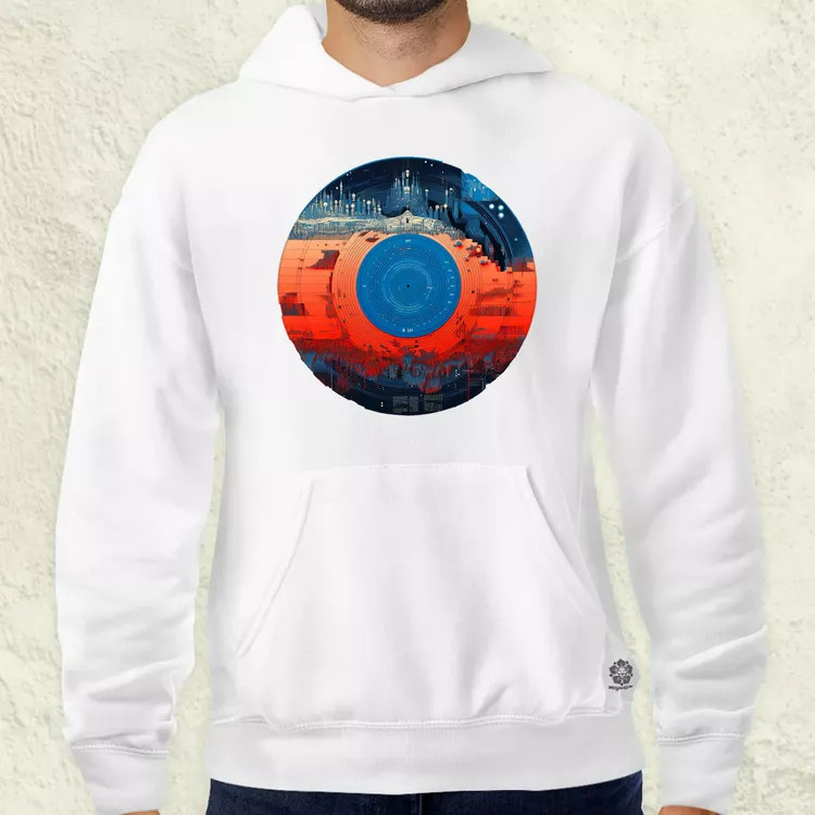 Pixelart bakelit a holdon v2 férfi pulóver