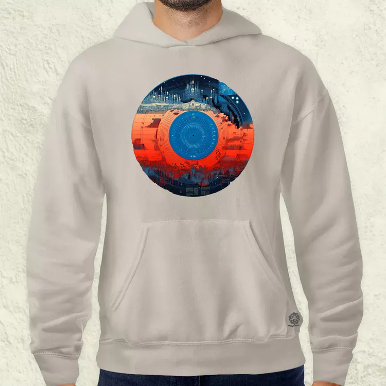 Pixelart bakelit a holdon v2 férfi pulóver
