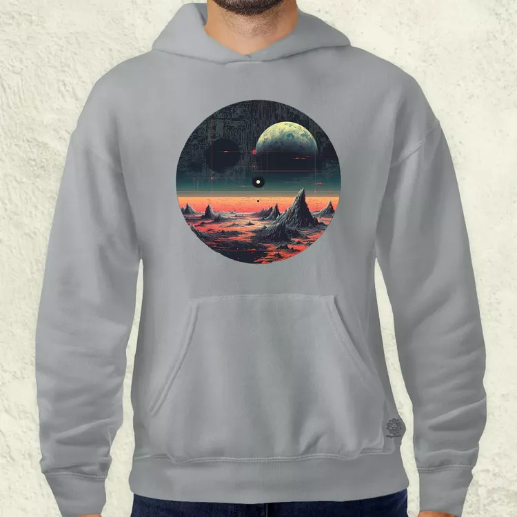 Pixelart bakelit a holdon v4 férfi pulóver