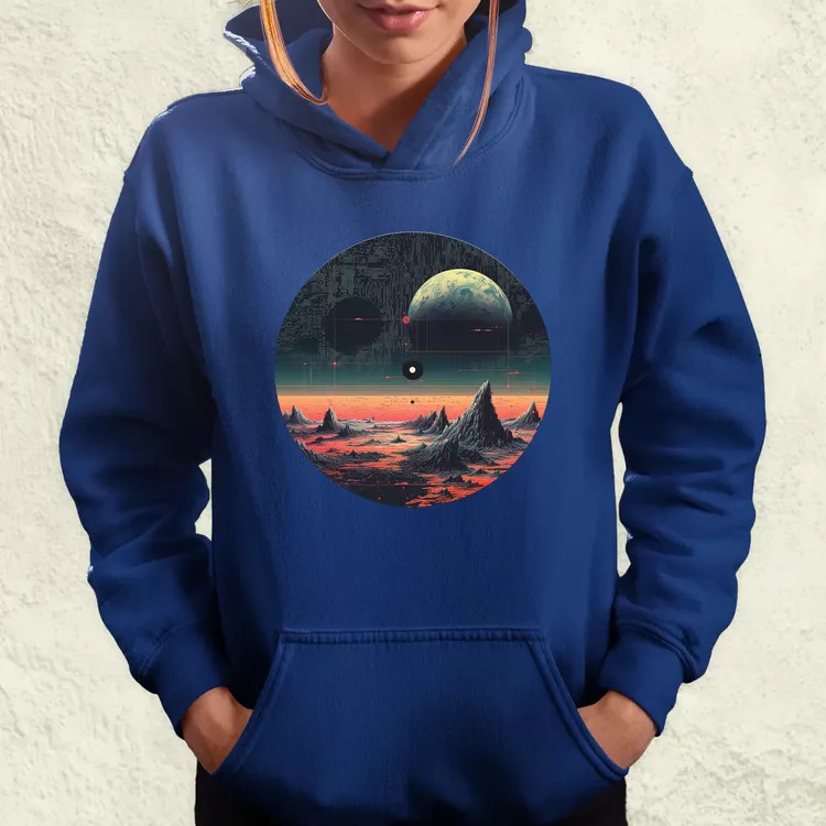 Pixelart bakelit a holdon v4 női pulóver