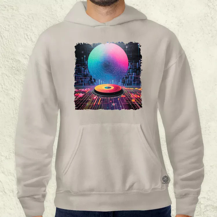 Pixelart bakelit az űrben v4 férfi pulóver