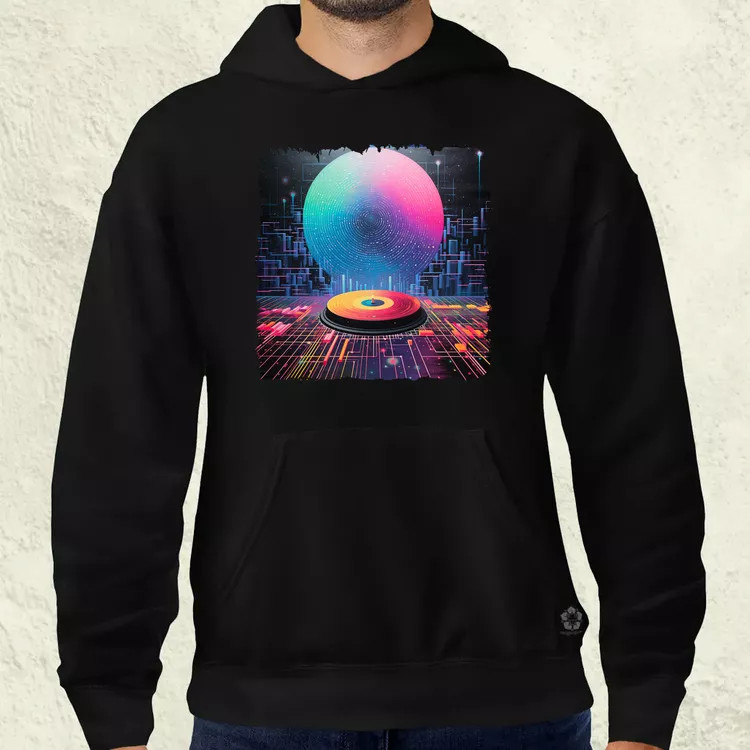 Pixelart bakelit az űrben v4 férfi pulóver