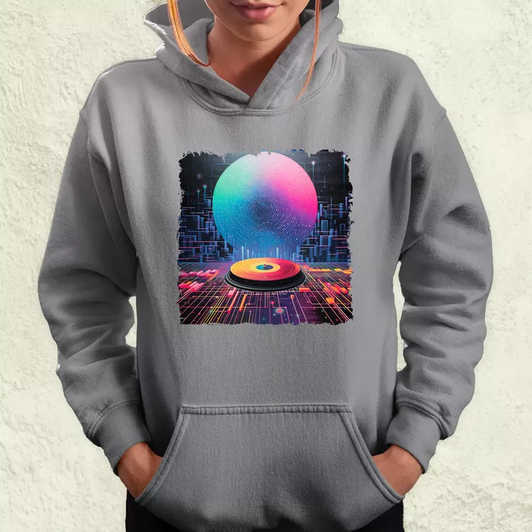 Pixelart bakelit az űrben v4 női pulóver