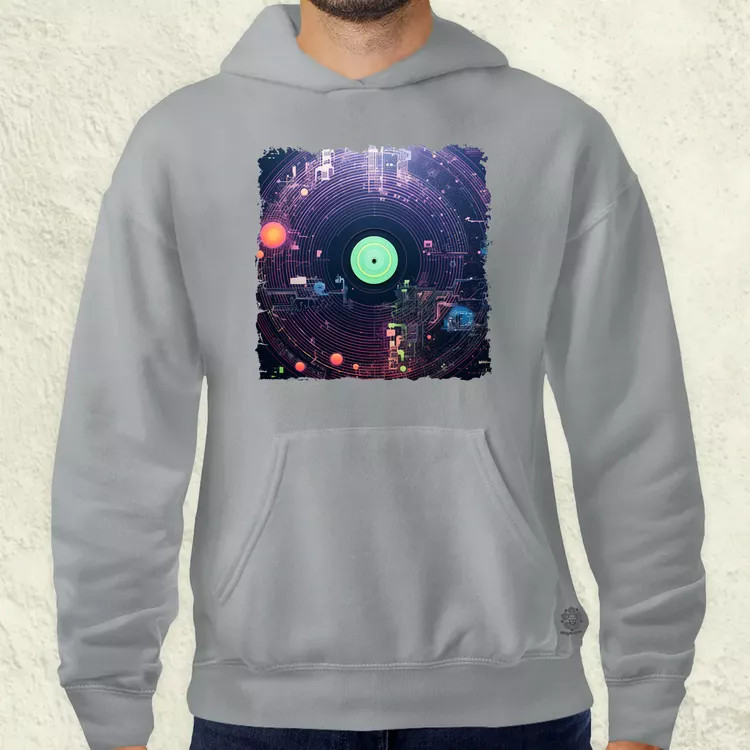 Pixelart bakelit az űrben v5 férfi pulóver