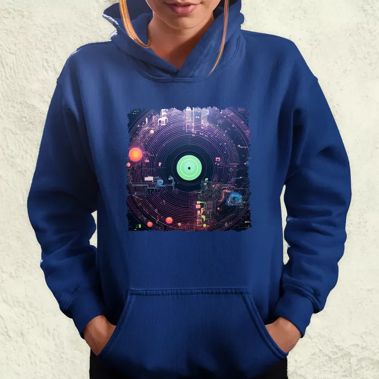Pixelart bakelit az űrben v5 női pulóver